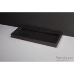 Forzalaqua Stockholm lavabo 120,5x51,5x9cm Rectangulaire 2 trous de robinet Pierre naturelle Pierre bleue adoucie SW67786
